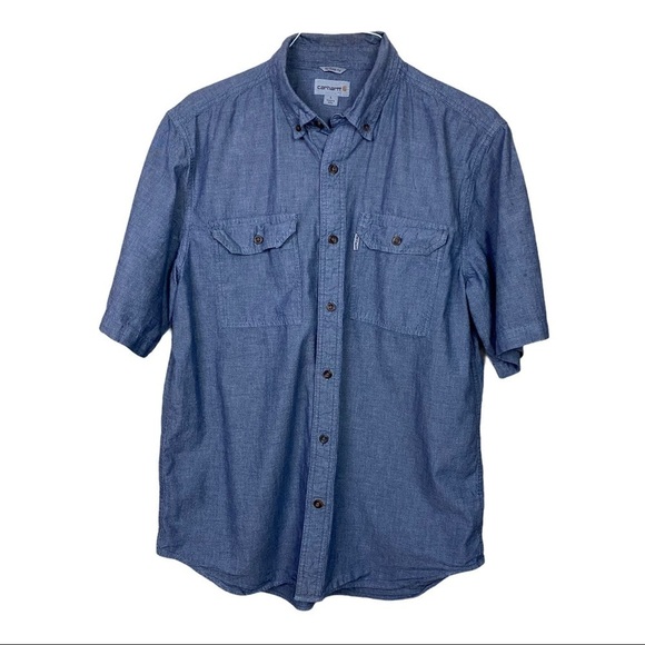 Carhartt Other - 𝅺carhartt Cotton Button Down Short Sleeve Shirt